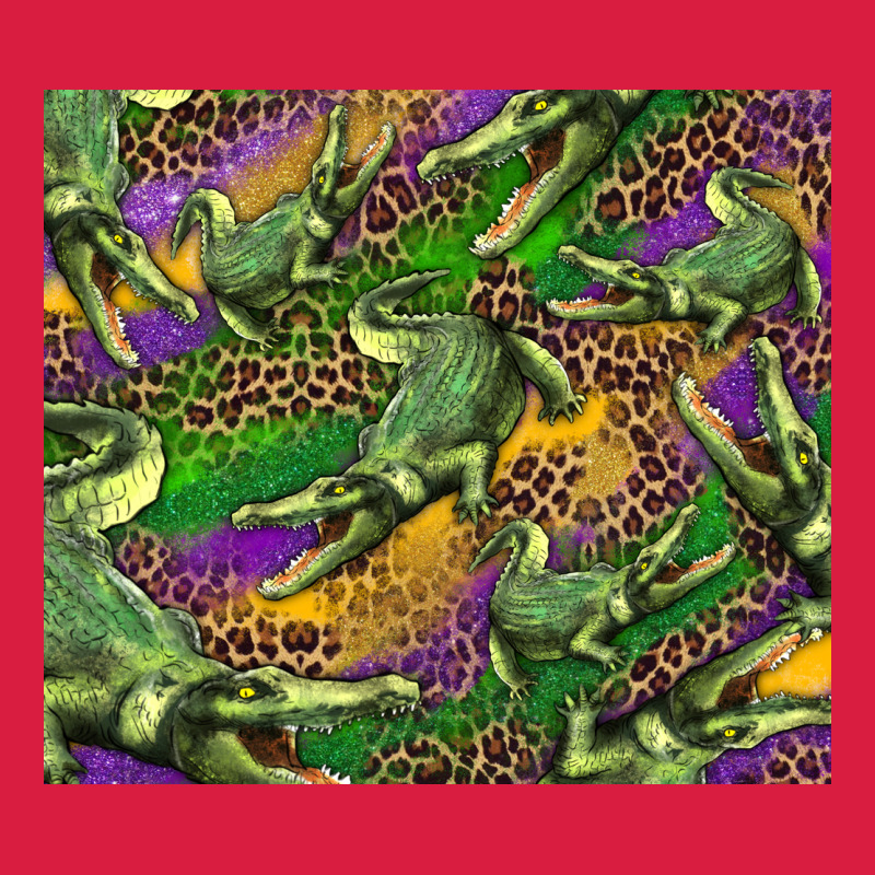 Mardi Gras Louisiana Crocodile Leopard Premium Hoodie by RanaPortraitStore | Teevron