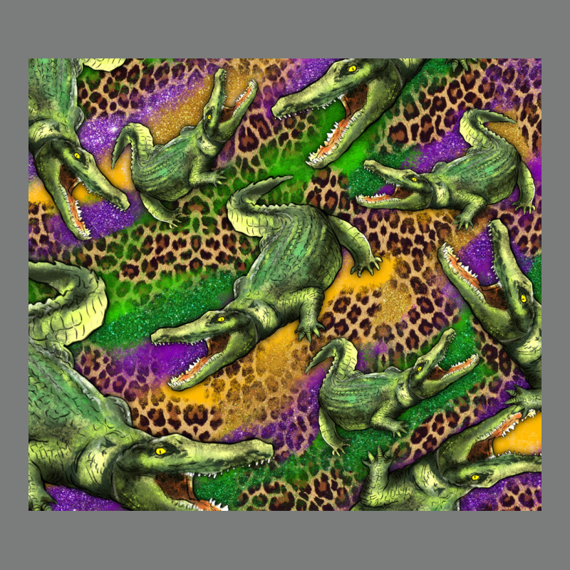 Mardi Gras Louisiana Crocodile Leopard Premium Hoodie by RanaPortraitStore | Teevron