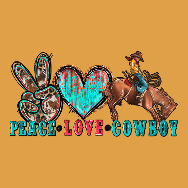 Peace Love Cowboy Premium Hoodie by Zillion Design Studio | Teevron