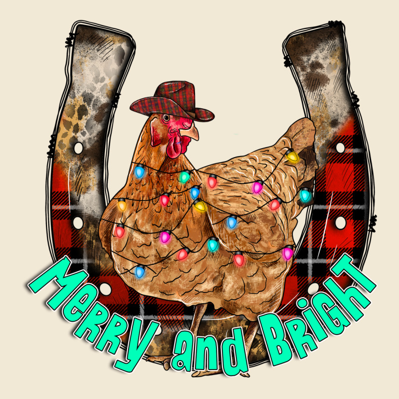 Horseshoe Chicken Premium Tee by CowhideDigitalArt | Teevron