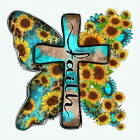 Faith Sunflower Cross Premium Hoodie | Teevron