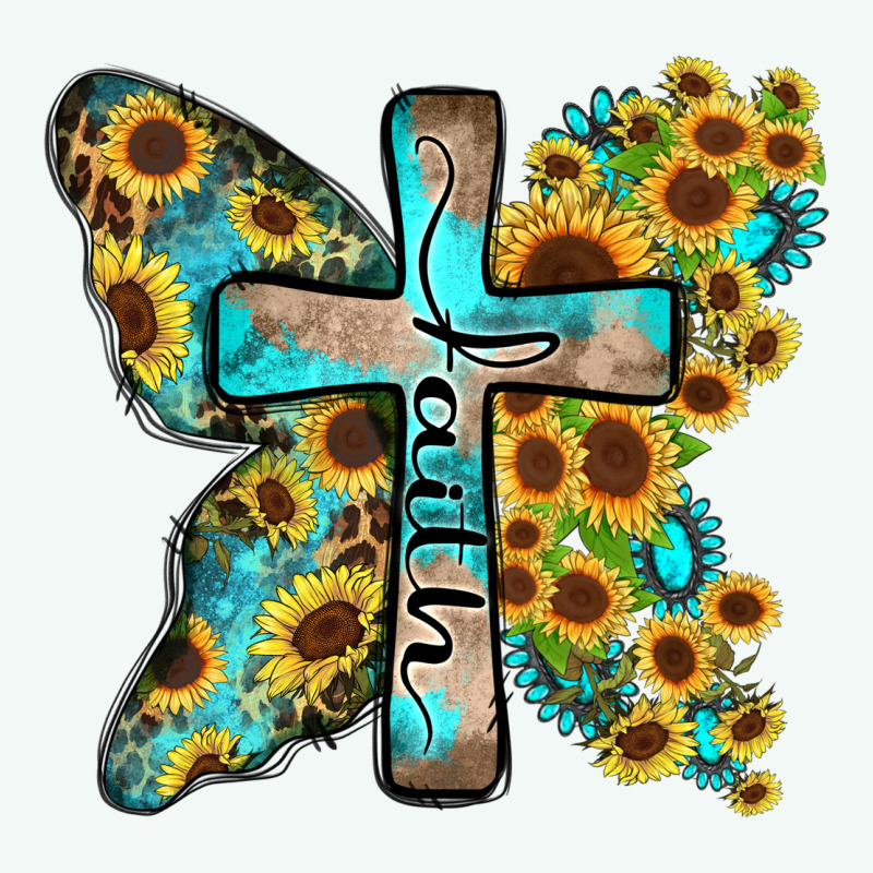 Faith Sunflower Cross Premium Hoodie by Zillion Design Studio | Teevron
