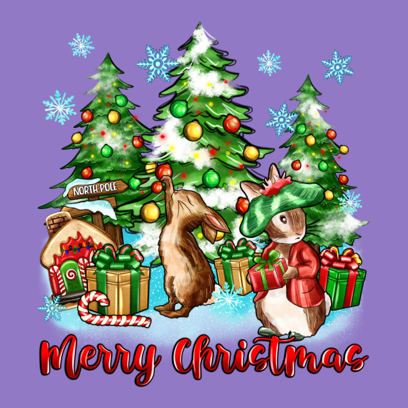 Merry Christmas Rabbits Urban Hoodie by Zillion Design Studio | Teevron