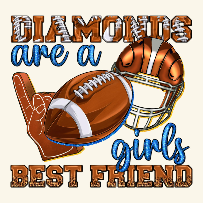 Diamonds Are A Girls Best Friend Football Premium Hoodie by texasbilliewilder | Teevron