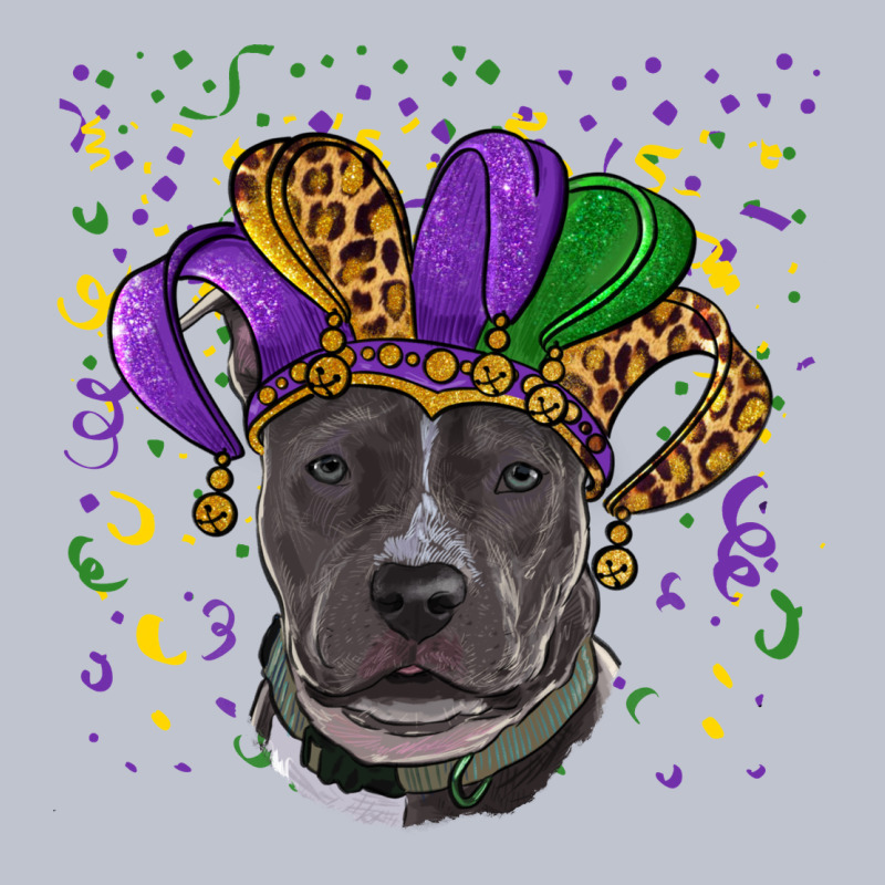 Mardi Gras Pitbull With Hat Premium Hoodie by RanaPortraitStore | Teevron