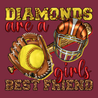 Diamonds Are A Girls Best Friend Softball Premium Hoodie | Teevron