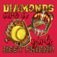 Diamonds Are A Girls Best Friend Softball Premium Hoodie | Teevron