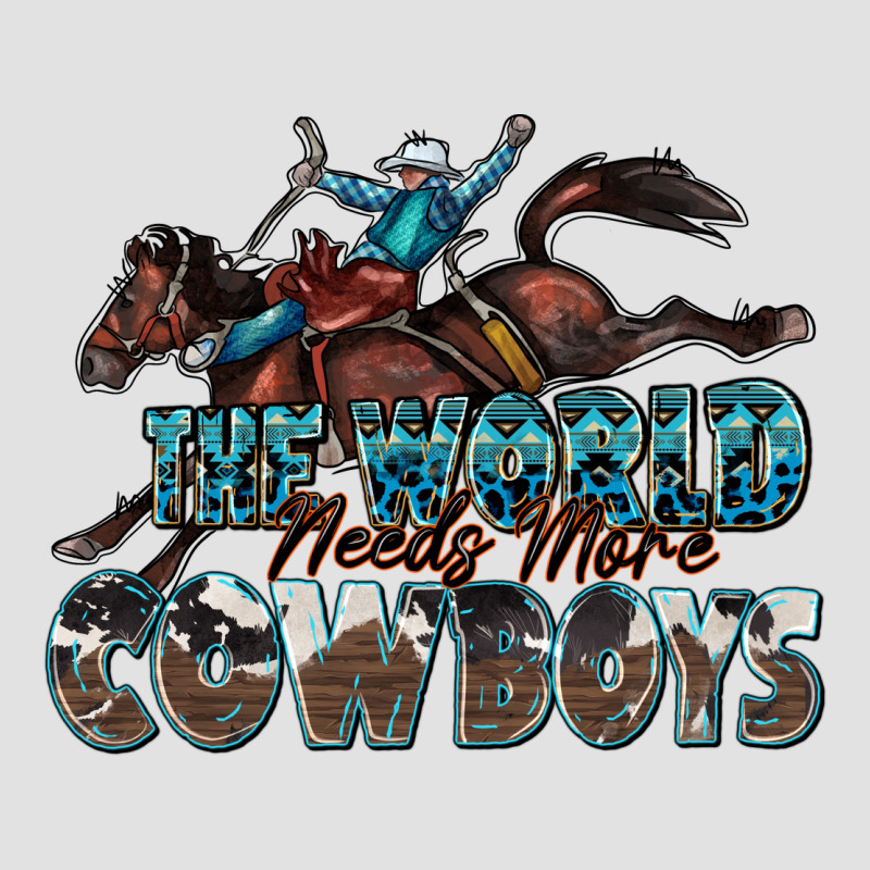 The World Needs More Cowboys Premium Hoodie by Zillion Design Studio | Teevron