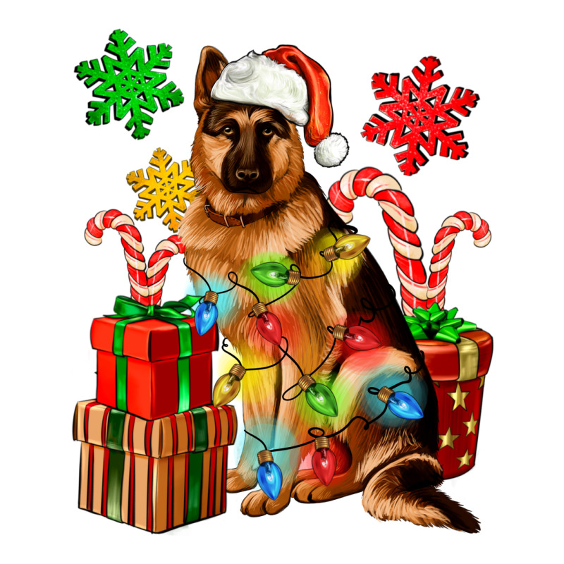 Christmas German Shepherd Urban Heavy Tee by Artiststas | Teevron