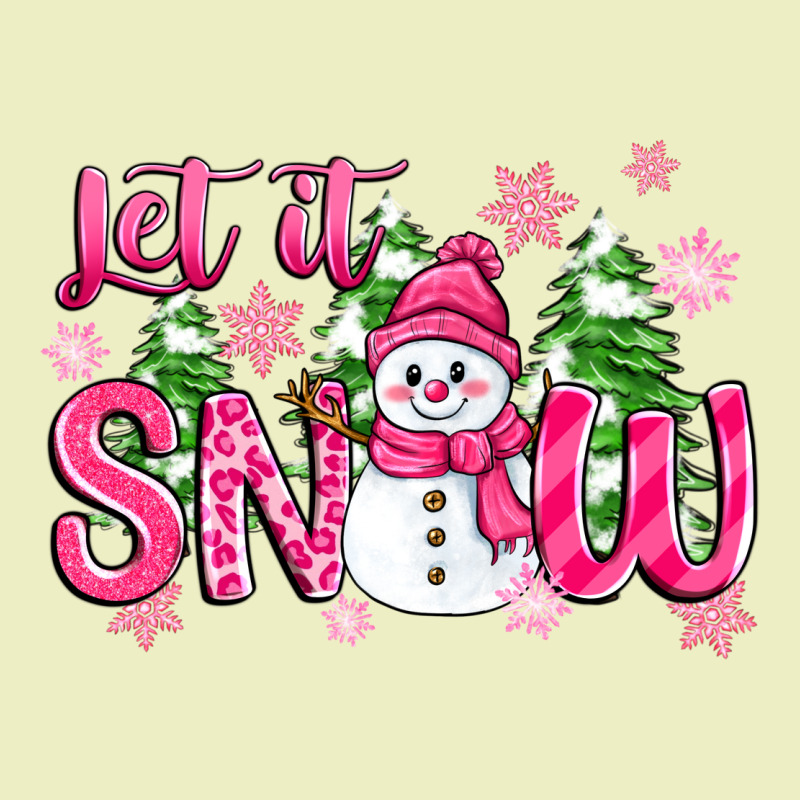 Pink Christmas Let It Snow Urban Hoodie by Zillion Design Studio | Teevron