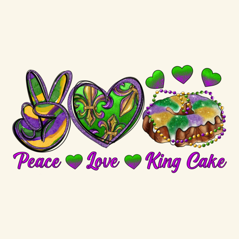 Peace Love King Cake Premium Hoodie by RanaPortraitStore | Teevron