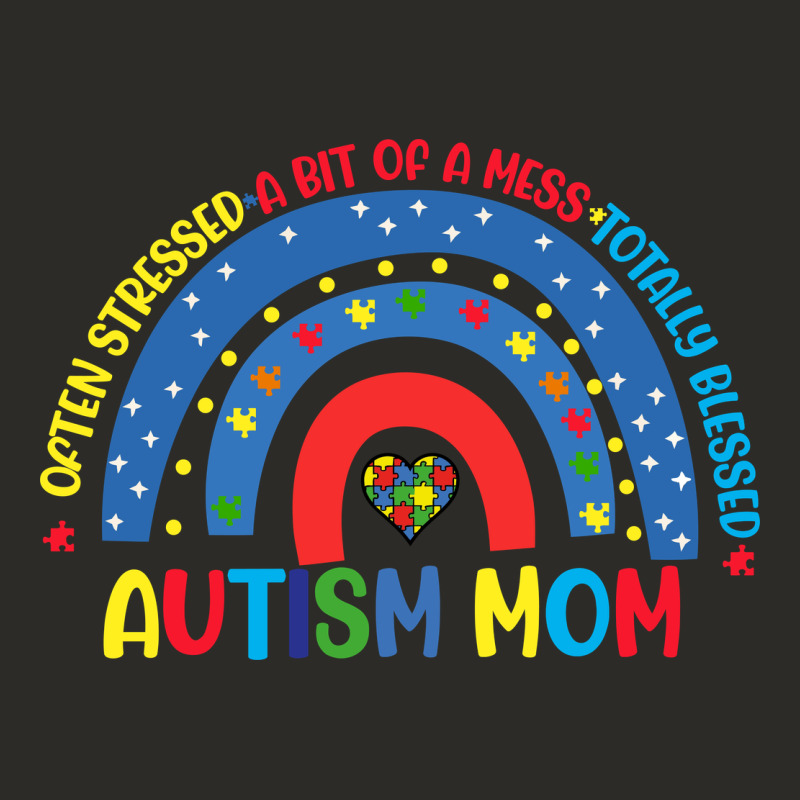 Often Stressed A Bit Of A Mess Totally Blessed Aut Heavy Core Tee by CowhideDigitalArt | Teevron