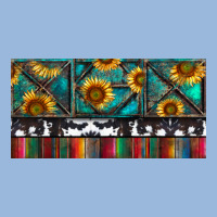 Rusty Sunflowers With Cowhide And Turquoise Premium Hoodie | Teevron