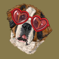 Saint Bernard With Love Glasses Premium Hoodie | Teevron