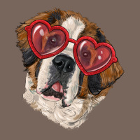 Saint Bernard With Love Glasses Premium Hoodie | Teevron