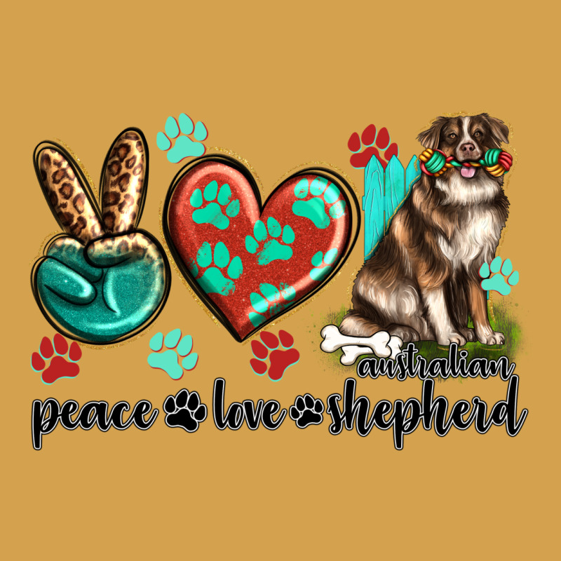 Peace Love Australian Shepherd Urban Hoodie by texasbilliewilder | Teevron