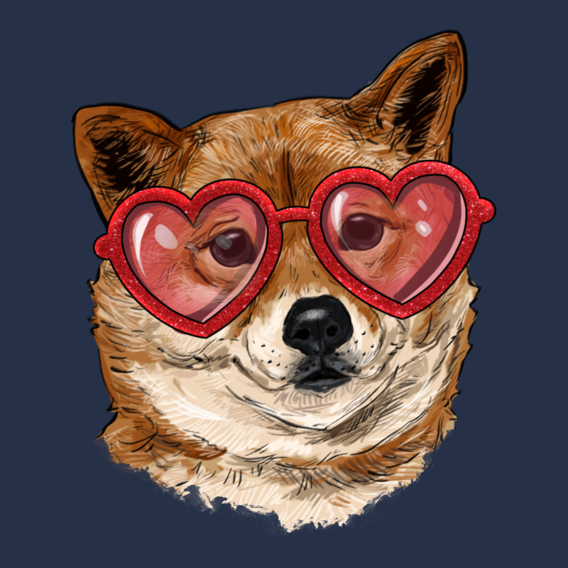 Shiba Inu With Love Glasses Premium Hoodie by RanaPortraitStore | Teevron
