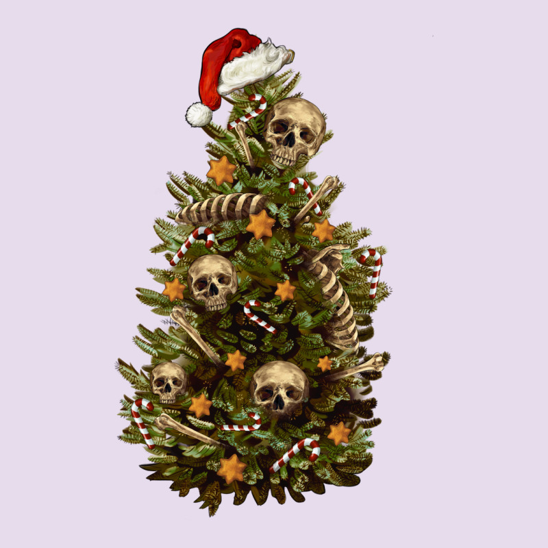 Skeleton Merry Christmas Tree Premium Hoodie by RanaPortraitStore | Teevron