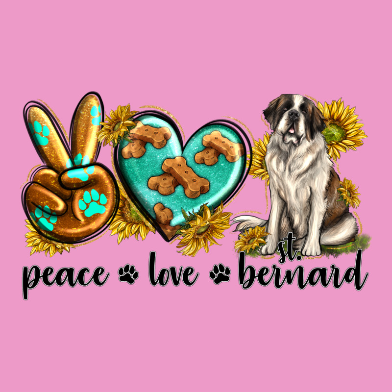 Peace Love St. Bernard Urban Hoodie by texasbilliewilder | Teevron