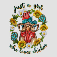 Just A Girl Who Loves Chicken With Sunflowers And Gemstone Premium Hoodie | Teevron