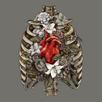 Skeleton Rib Cage Heart Premium Hoodie | Teevron