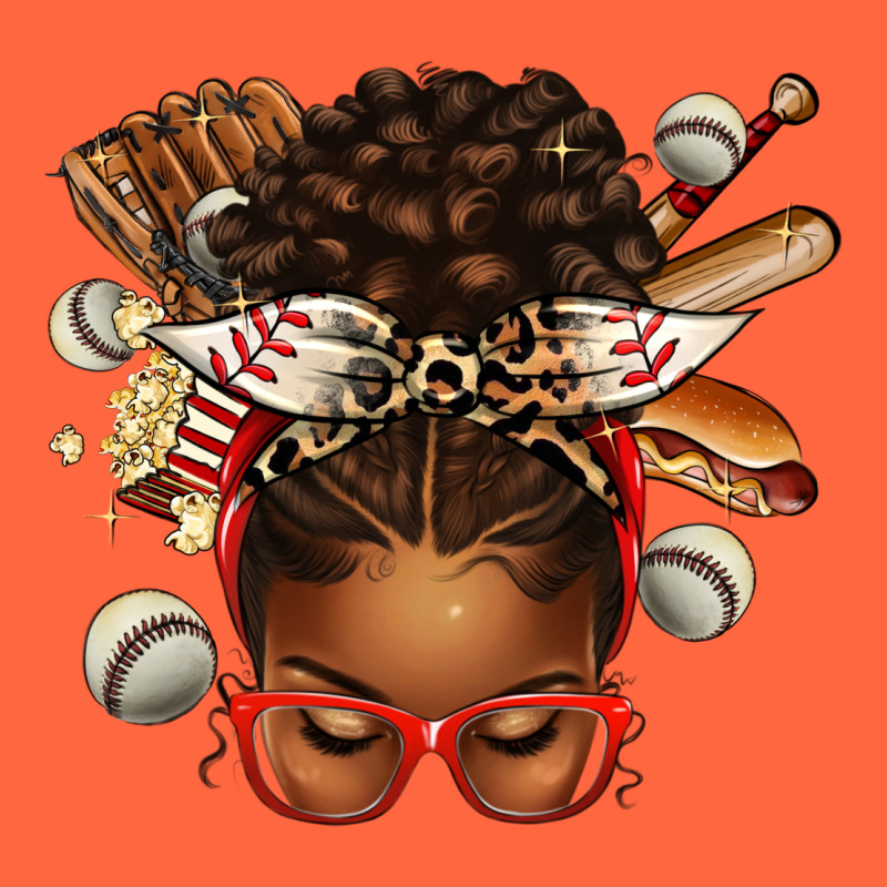 Baseball Afro Messy Bun Premium Hoodie by texasbilliewilder | Teevron