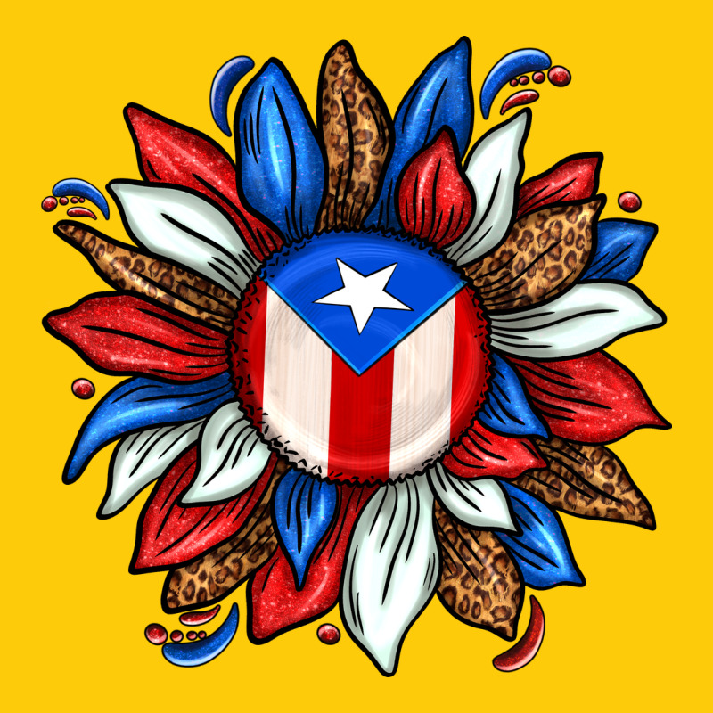 Puerto Rico Sunflower Premium Hoodie by texasbilliewilder | Teevron