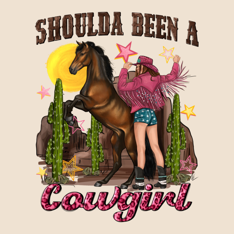 Shoulda Been A Cowgirl Bucking Horse Urban Hoodie by texasbilliewilder | Teevron