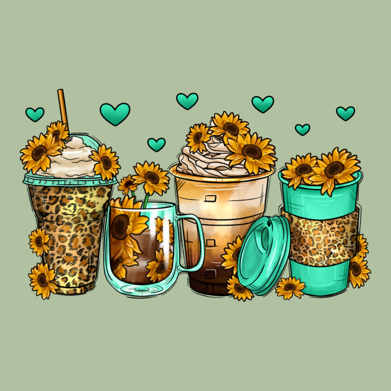 Sunflowers Coffee Cups Urban Hoodie by Zillion Design Studio | Teevron