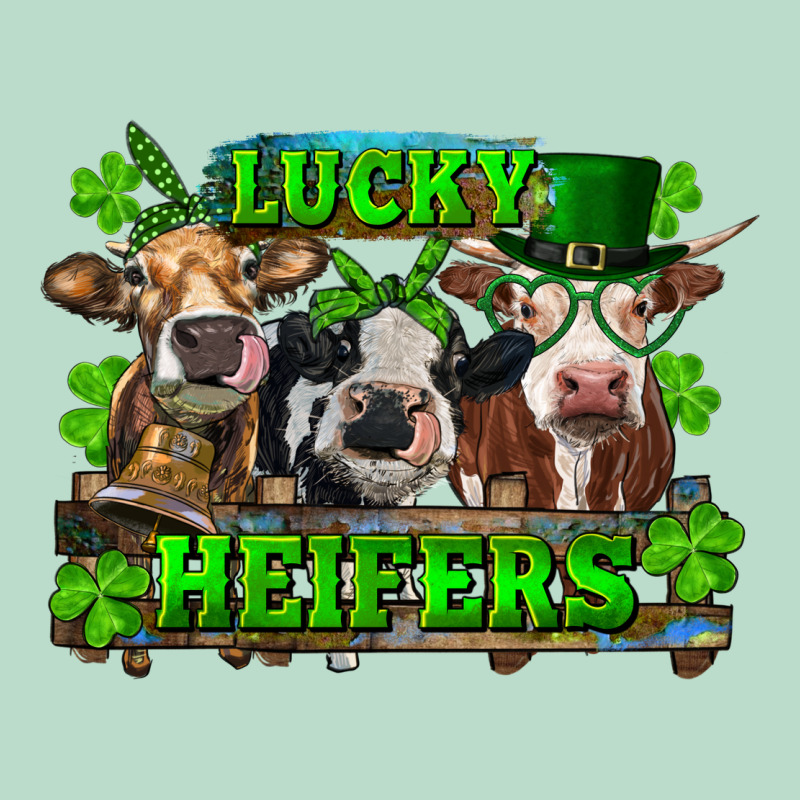 St Patricks Day Lucky Heifers Premium Hoodie by RanaPortraitStore | Teevron