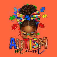 Autism Mom Afro Messy Bun Premium Hoodie | Teevron