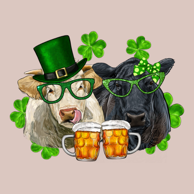 St. Patrick's Day Charolais And Black Angus Cows Premium Hoodie by RanaPortraitStore | Teevron