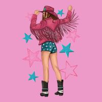Western Pink With Stars And Cowgirl Urban Hoodie | Teevron