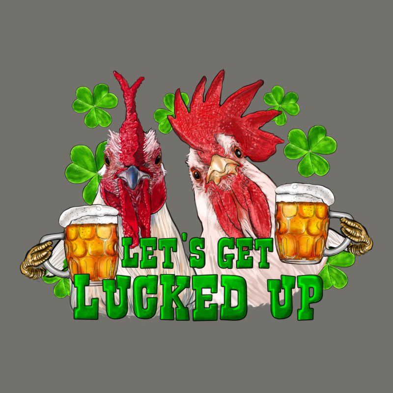 St. Patrick's Day Roosters Let's Get Lucked Up Premium Hoodie by RanaPortraitStore | Teevron
