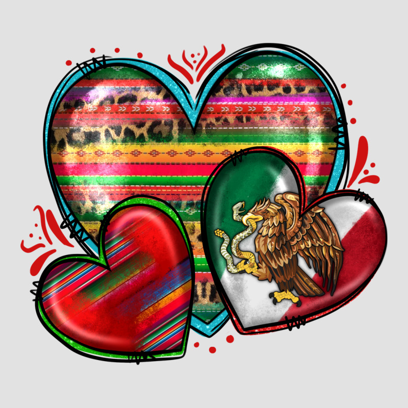Mexican Hearts Premium Hoodie by Zillion Design Studio | Teevron