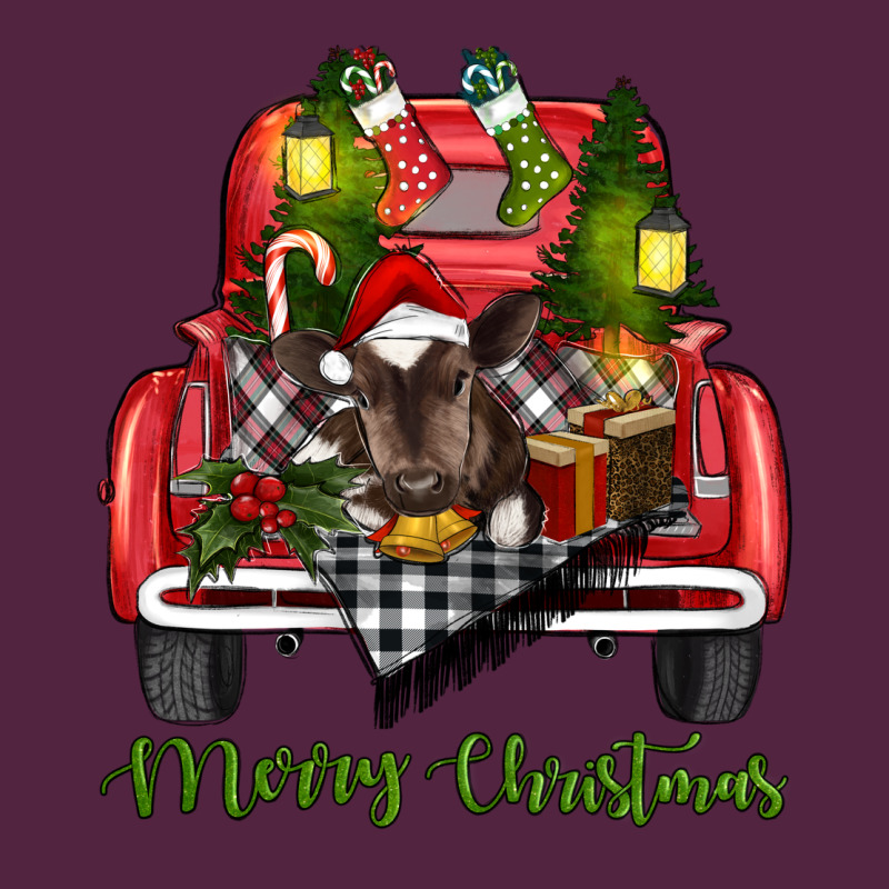 Merry Christmas Farm Truck With Baby Cow Urban Hoodie by RanaPortraitStore | Teevron