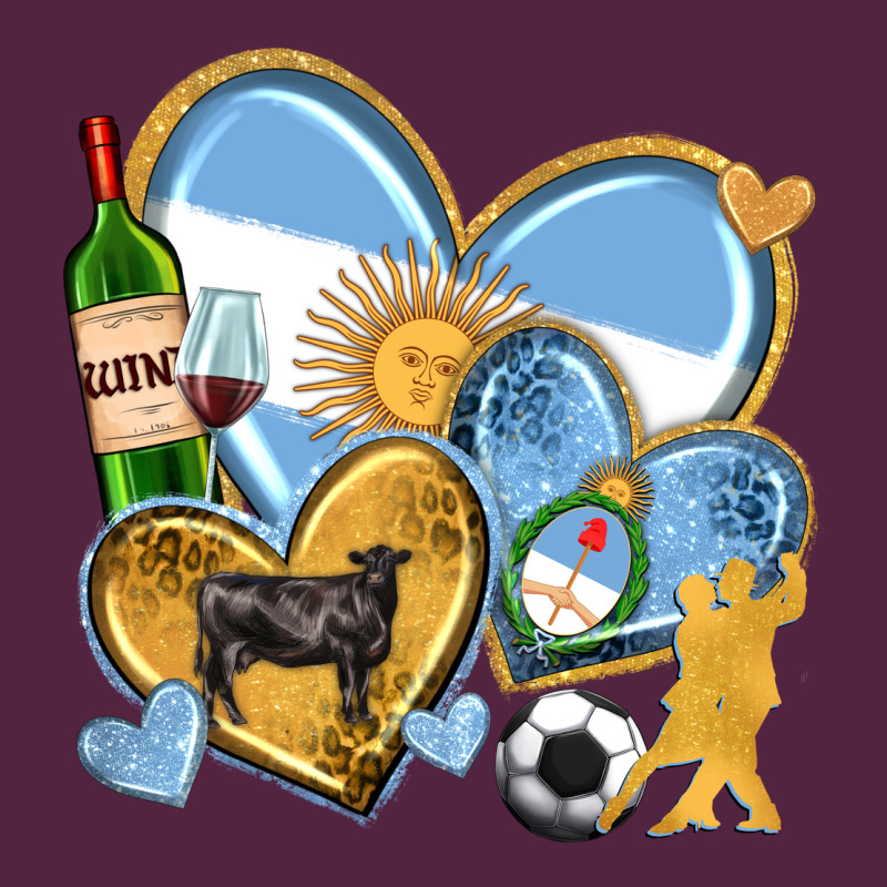 Argentina  Hearts Urban Hoodie by texasbilliewilder | Teevron
