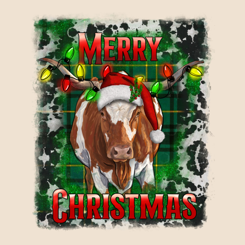 Western Merry Christmas Longhorn Cow Urban Hoodie by RanaPortraitStore | Teevron