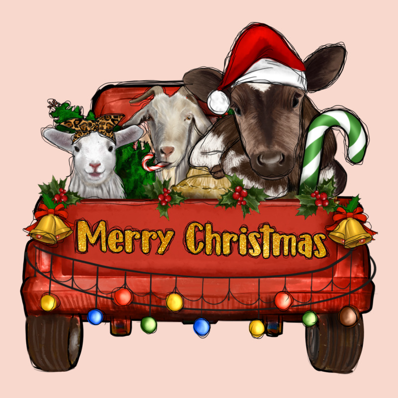 Merry Christmas Truck Farm Animals Urban Hoodie by RanaPortraitStore | Teevron