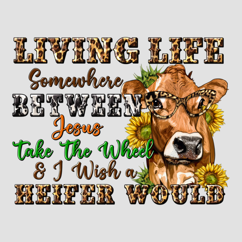 Living Life Somewhere Between Jesus Take The Wheel Premium Hoodie by texasbilliewilder | Teevron