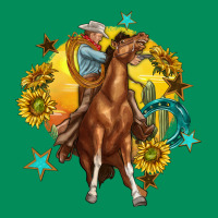 Bucking Horse With Cowboy And Sunflower Urban Hoodie | Teevron