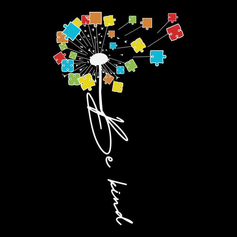 Dandelion Autism Puzzle Be Kind Heavy Core Tee by CowhideDigitalArt | Teevron