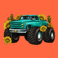 Monster Truck With Sunflower Western Premium Hoodie | Teevron