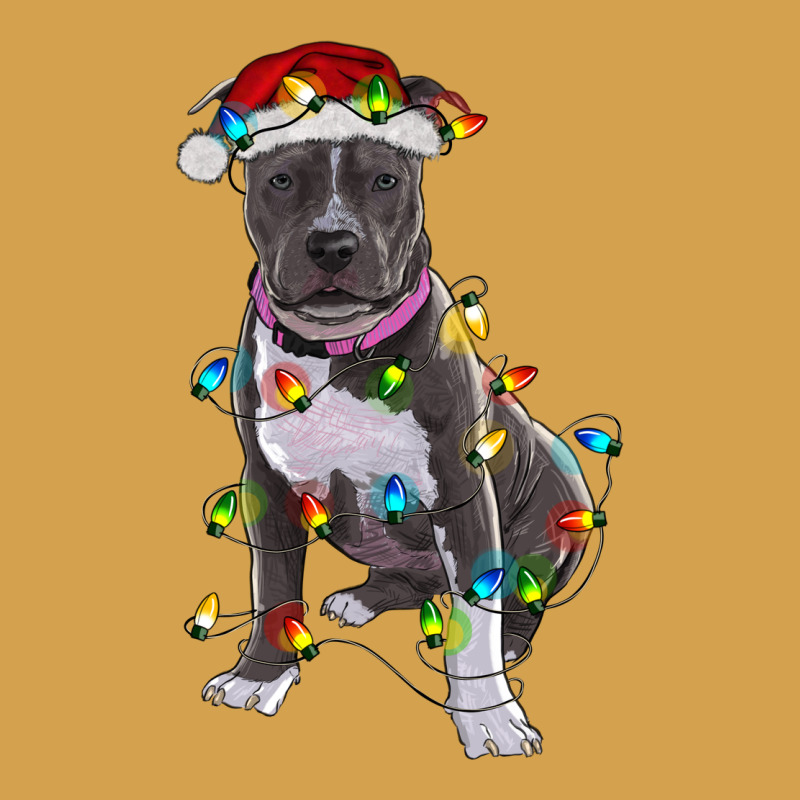 Pitbull With Christmas Lights Urban Hoodie by RanaPortraitStore | Teevron