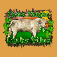 Thick Thighs Lucky Vibes Charolais Bull Premium Hoodie | Teevron