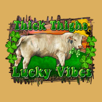 Thick Thighs Lucky Vibes Charolais Bull Premium Hoodie | Teevron