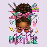 Nail Hustler Afro Messy Bun Premium Hoodie | Teevron