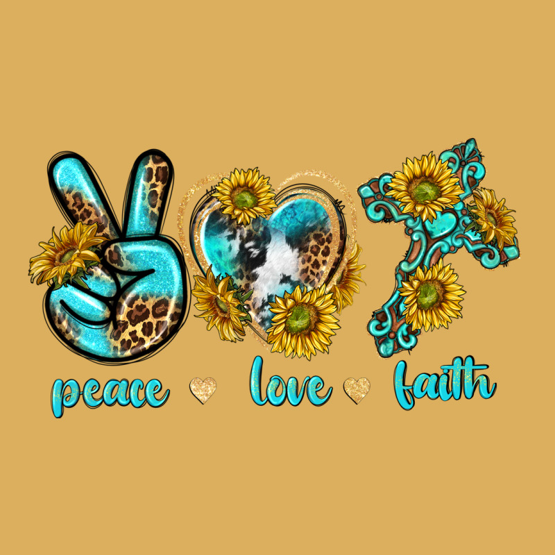 Peace Love Faith Premium Hoodie by texasbilliewilder | Teevron