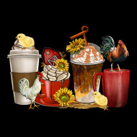 Coffee Cups Rooster Urban Hoodie | Teevron