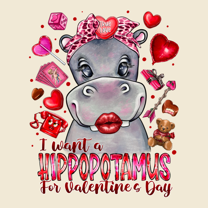 I Want Hippopotamus For Valentines Day Premium Tee by CowhideDigitalArt | Teevron